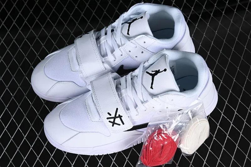 All Categories Air Jordan Jordan Series Basketball Shoes Air Jordan 1 Low Travis Scott x Jordan Cut The Check AJ1 Joe 1 Hook Velcro Fashion Basketball Shoes FZ8117-492